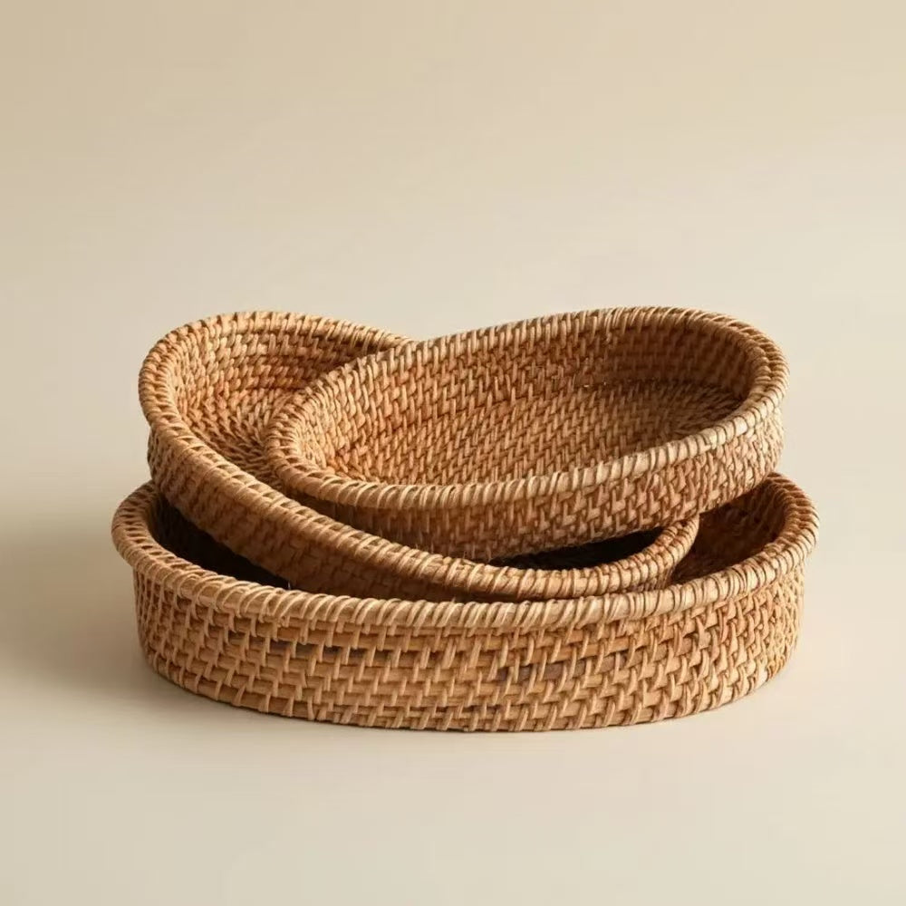 HANDWOVEN RATTAN BASKET