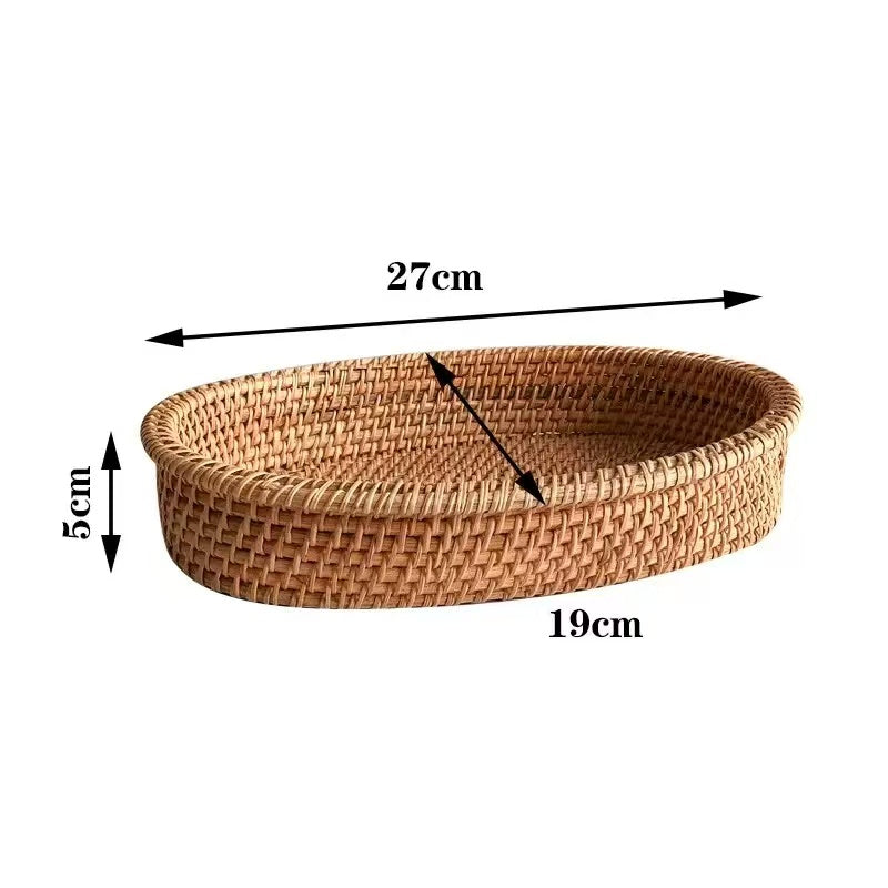HANDWOVEN RATTAN BASKET