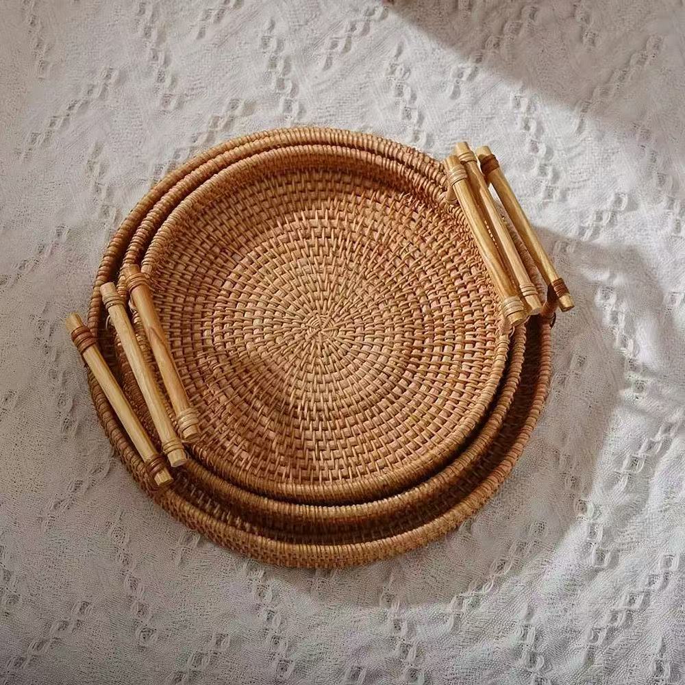 RATTAN WOVEN HANDCRAFTED STORAGE TRAY