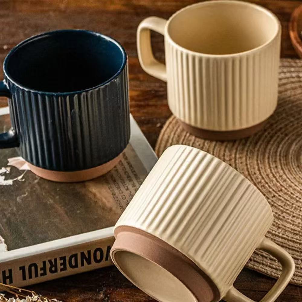 CERAMIC MUG – STRIPED POTTERY