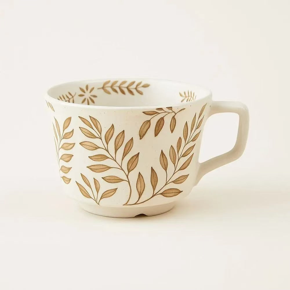 MINIMALIST NORDIC HAND-PAINTED CERAMIC MUG