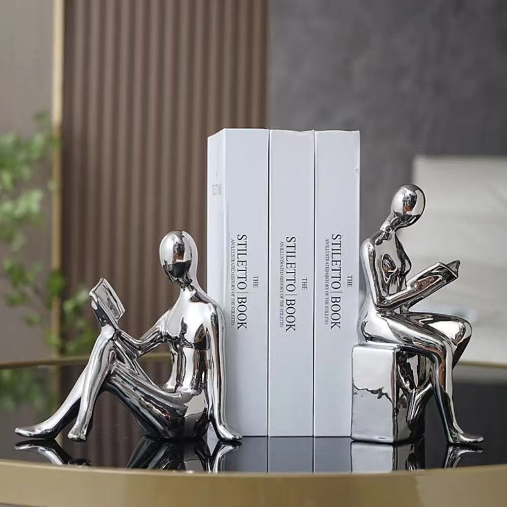 READ & REST BOOKEND SCULPTURE SET