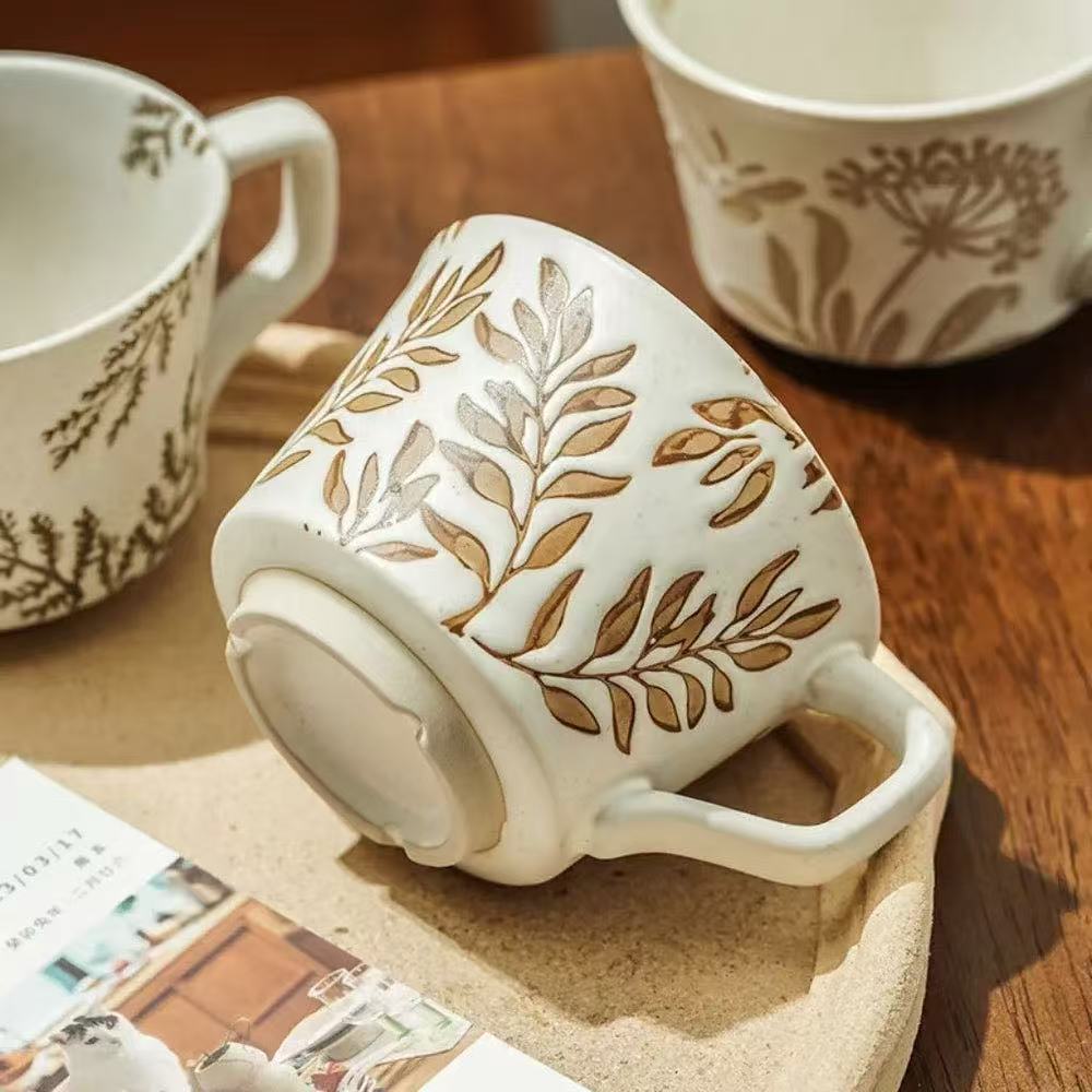 MINIMALIST NORDIC HAND-PAINTED CERAMIC MUG