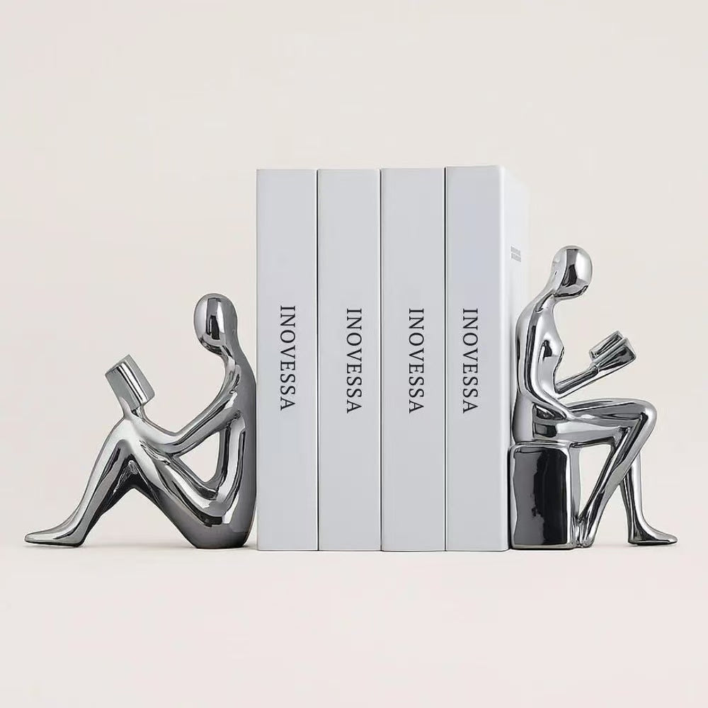 READ & REST BOOKEND SCULPTURE SET