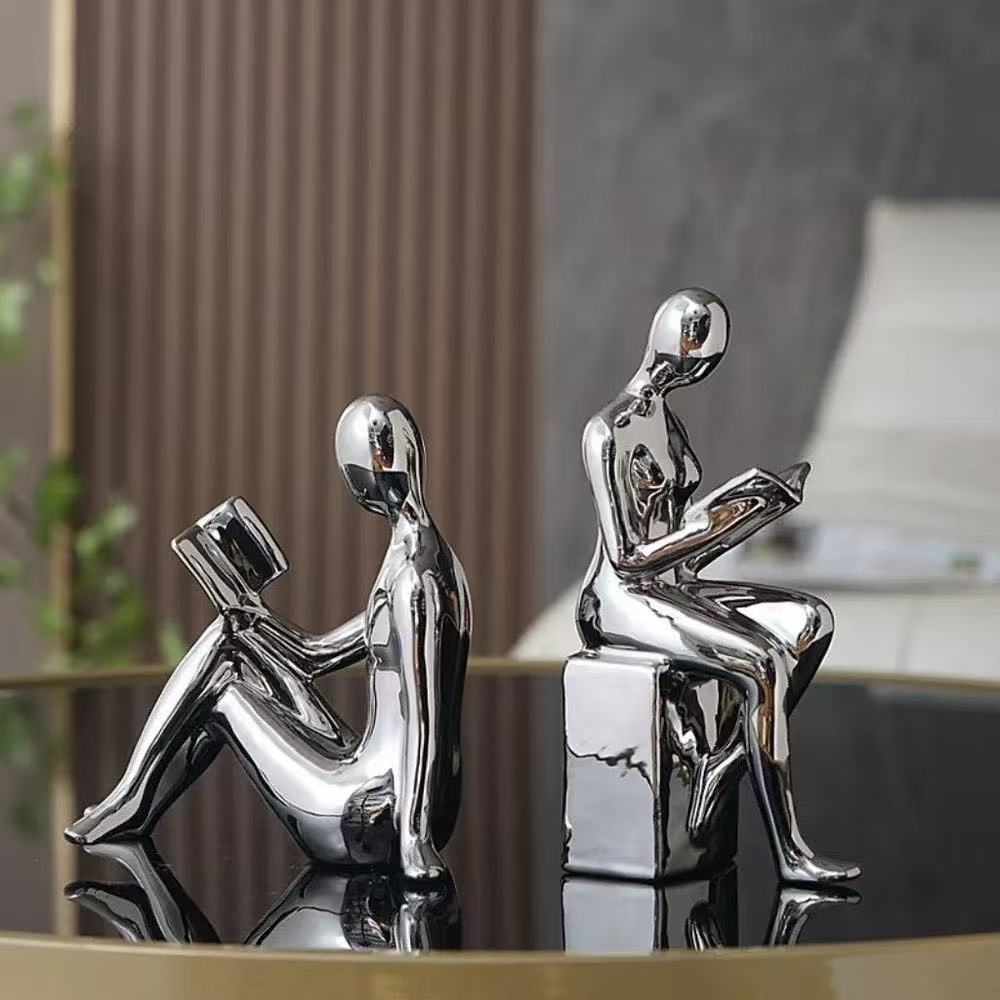 READ & REST BOOKEND SCULPTURE SET