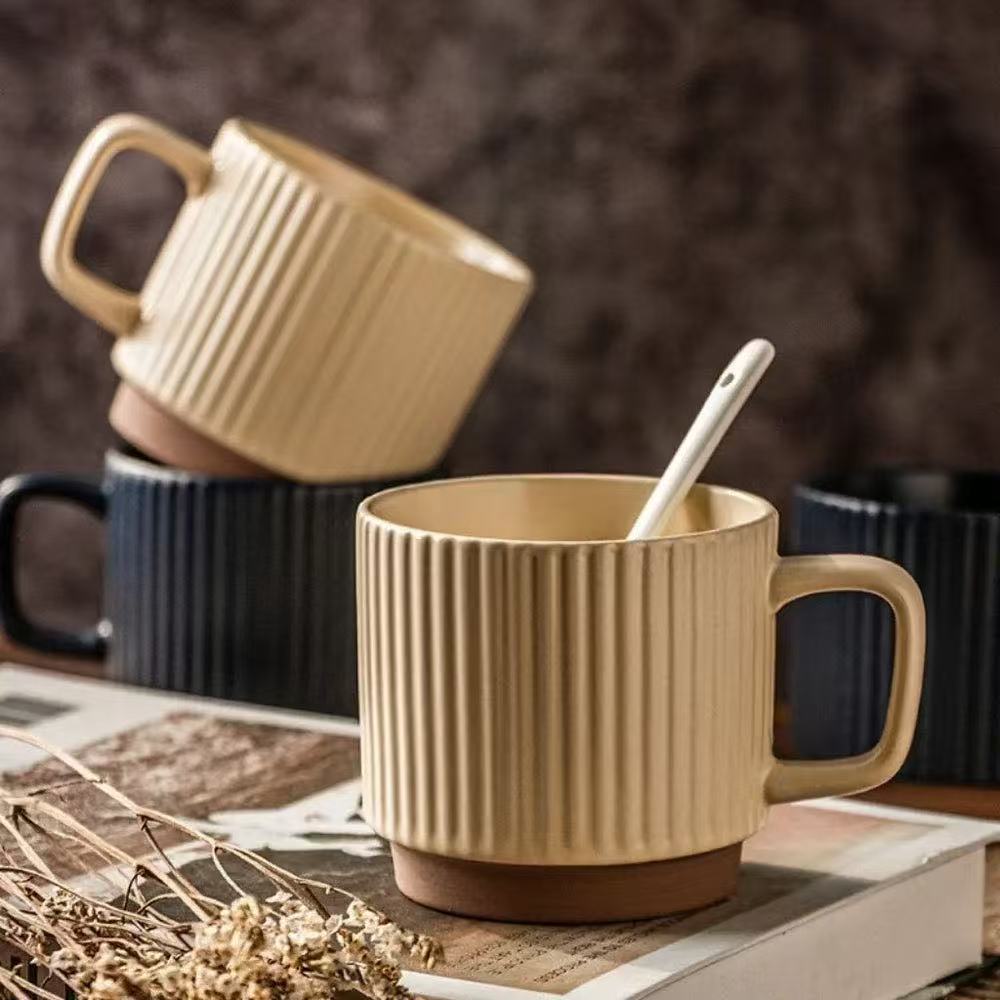 CERAMIC   MUG   –   STRIPED   POTTERY