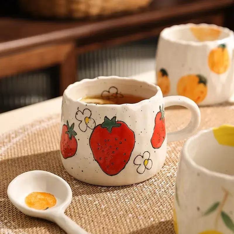 RUSTIC   FRUIT   CERAMIC   MUG