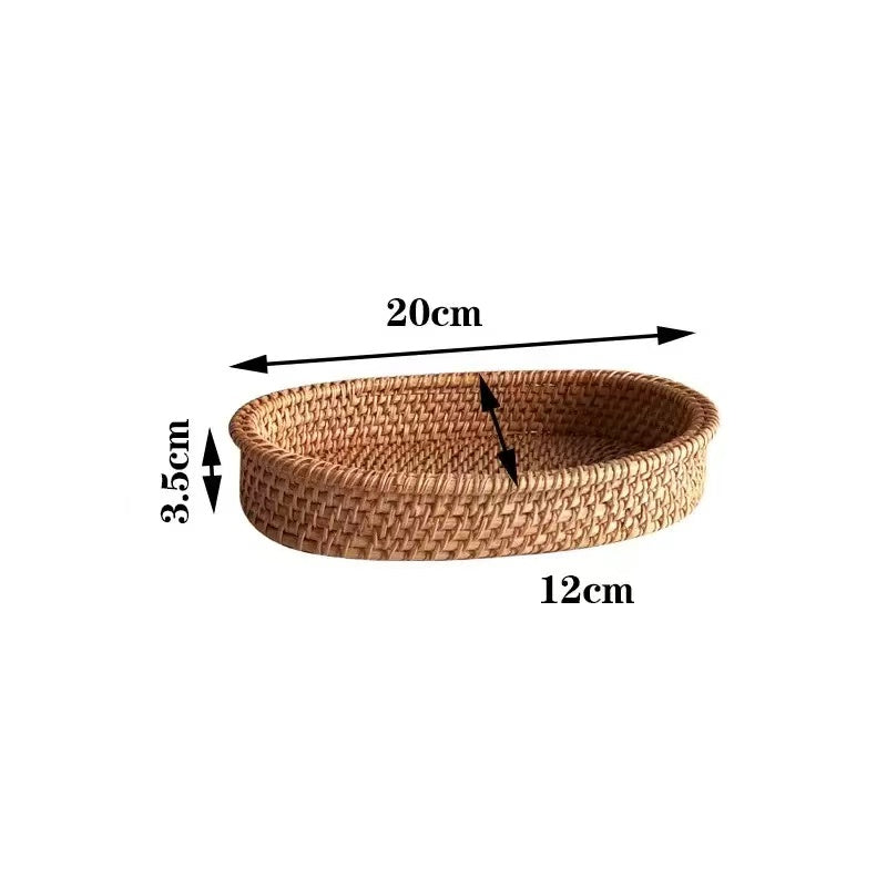 HANDWOVEN RATTAN BASKET