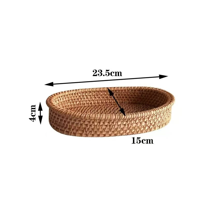 HANDWOVEN RATTAN BASKET