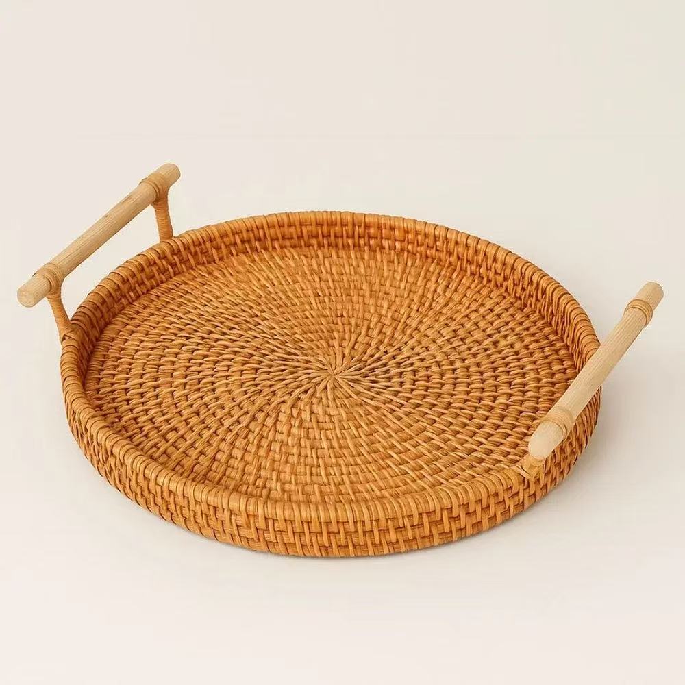 RATTAN WOVEN HANDCRAFTED   STORAGE TRAY