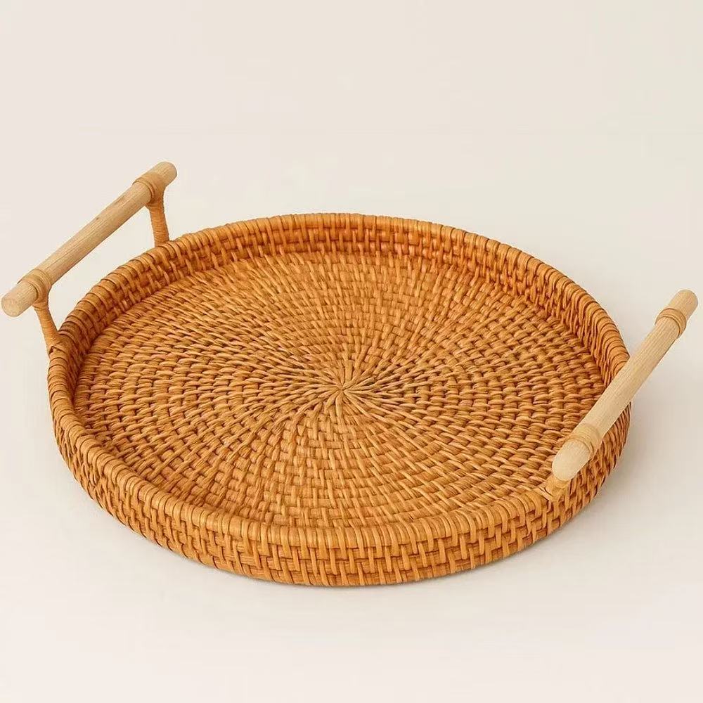 RATTAN WOVEN HANDCRAFTED   STORAGE TRAY