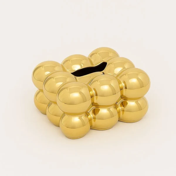 CERAMIC  BUBBLE  TISSUE  BOX