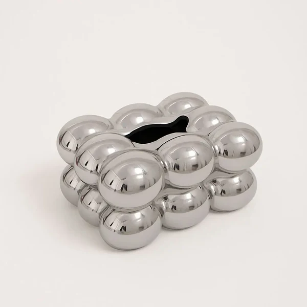 CERAMIC  BUBBLE  TISSUE  BOX