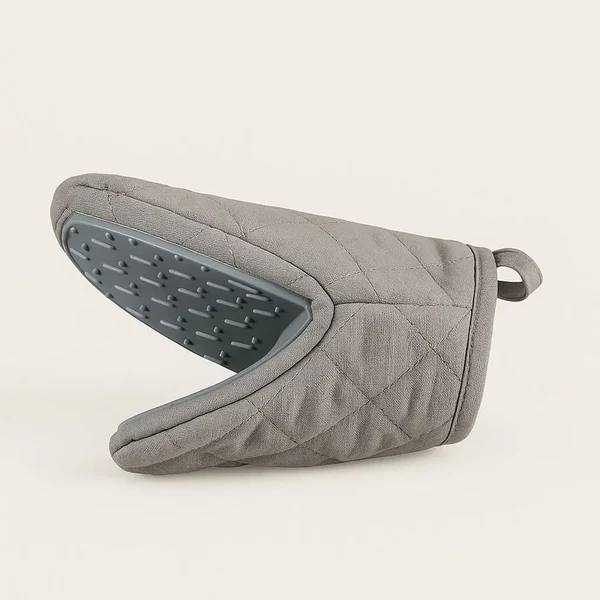 HEAT-RESISTANT  SILICONE  COTTON  OVEN  MITT