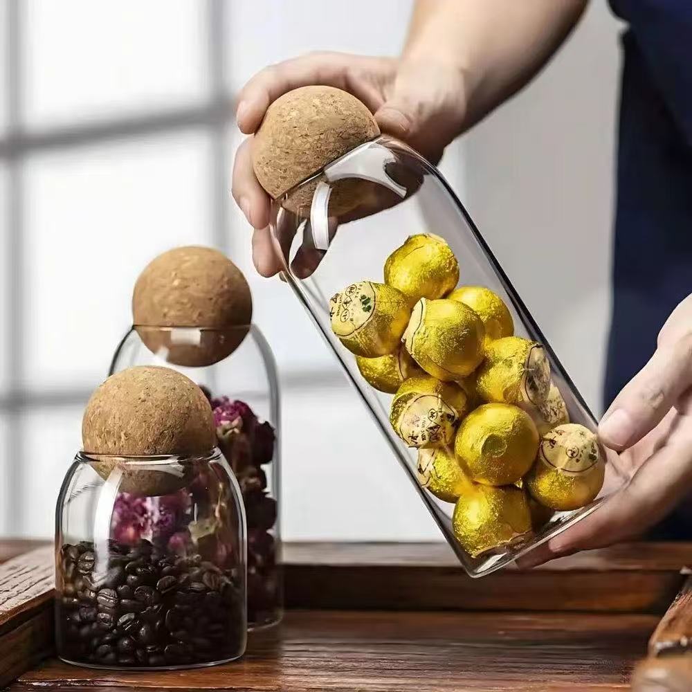 GLASS   STORAGE   JAR   SET