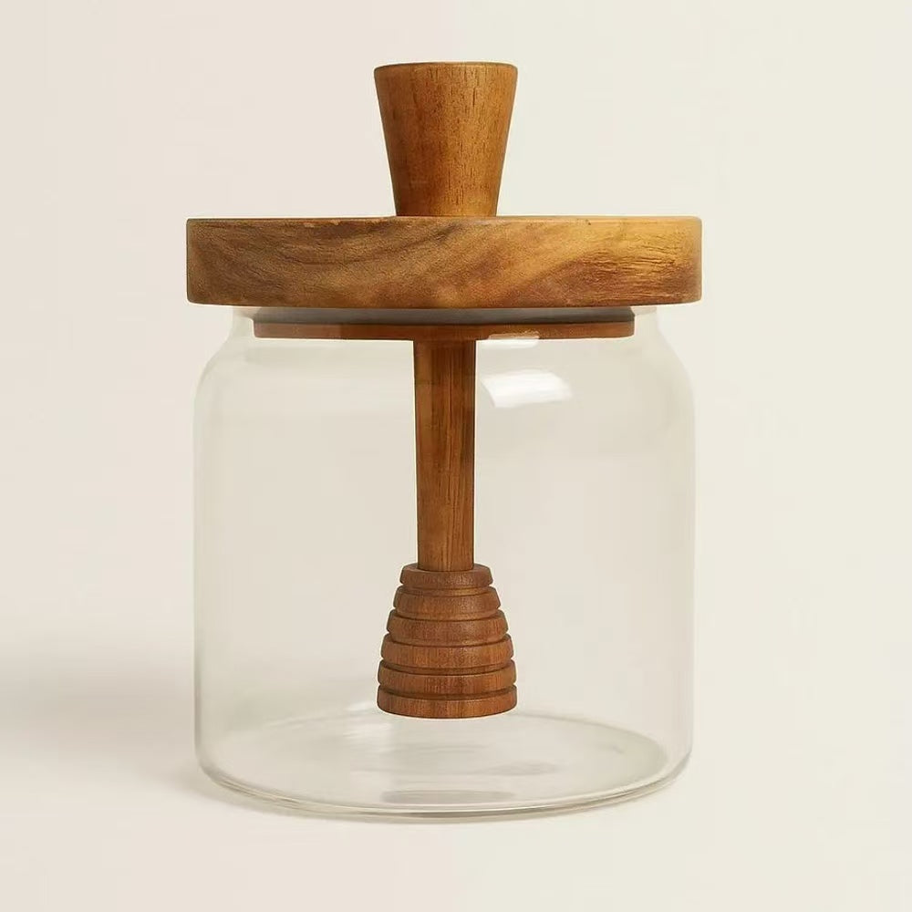 GLASS   HONEY   JAR