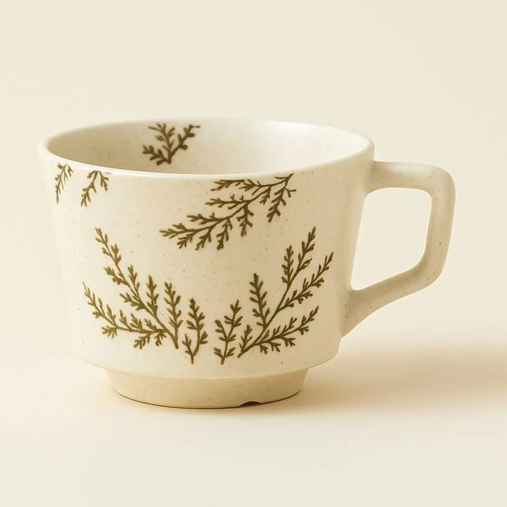 MINIMALIST   NORDIC   HAND-PAINTED  CERAMIC   MUG