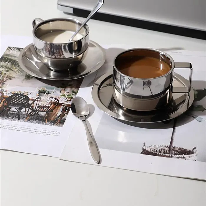 STEEL  COFFEE  SET