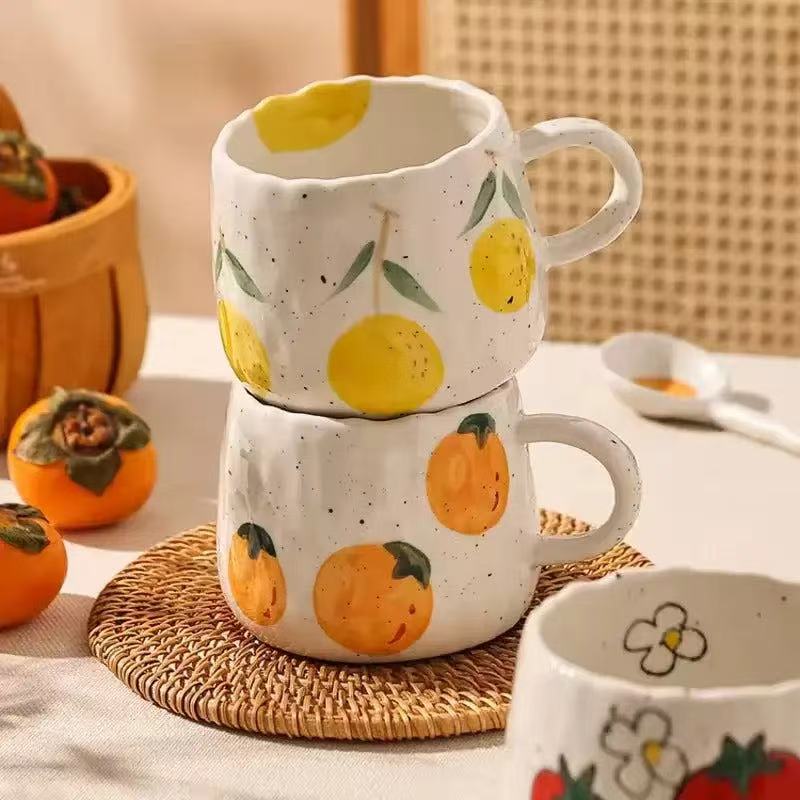 RUSTIC   FRUIT   CERAMIC   MUG