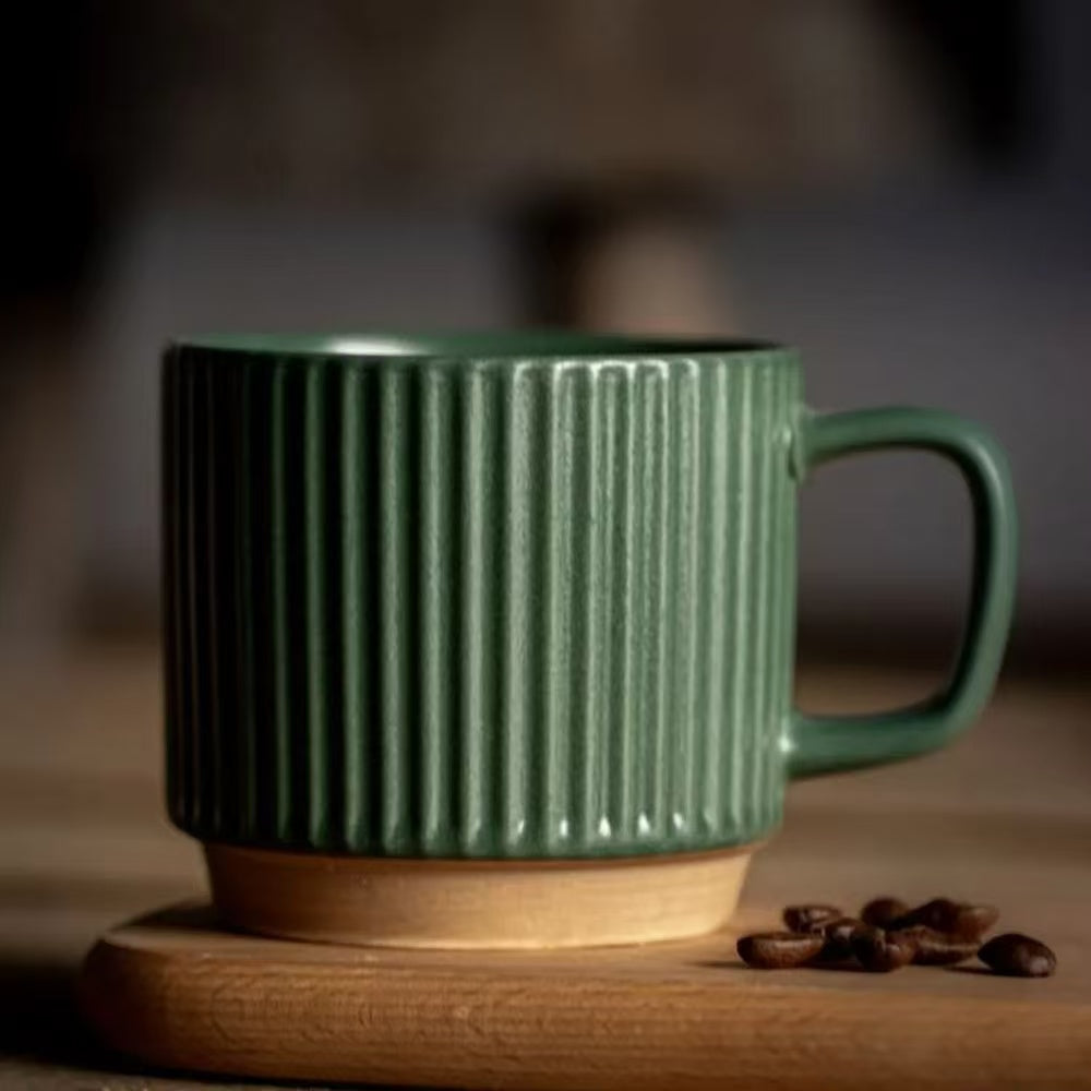 CERAMIC   MUG   –   STRIPED   POTTERY