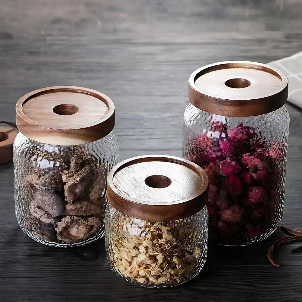 GLASS   STORAGE   JAR