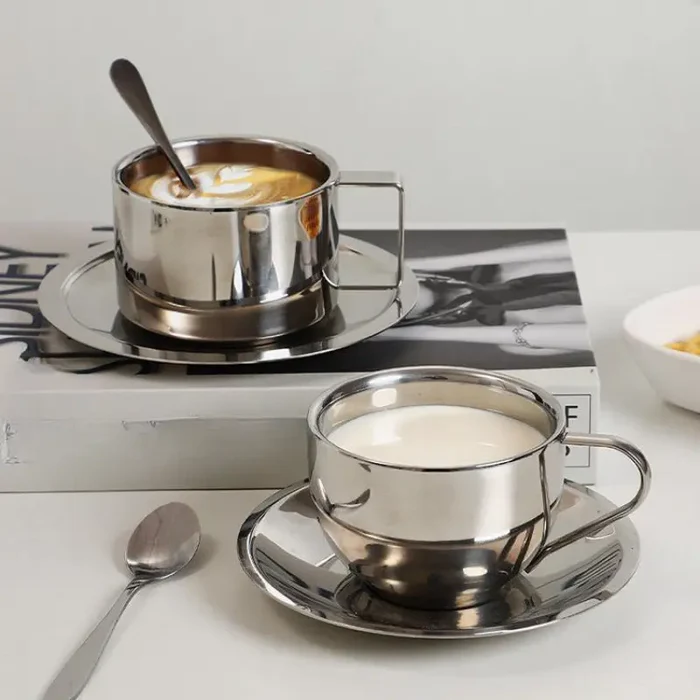 STEEL  COFFEE  SET