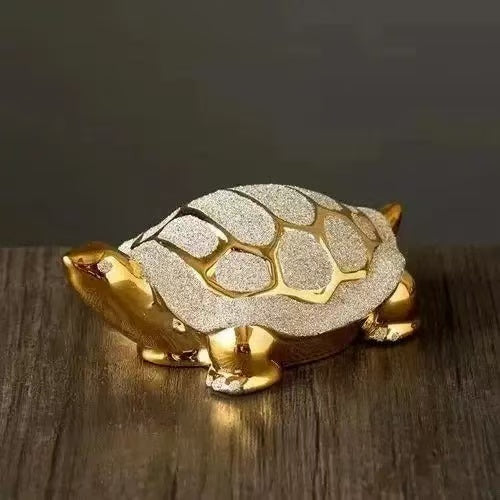 GOLD   TORTOISE   SCULPTURE
