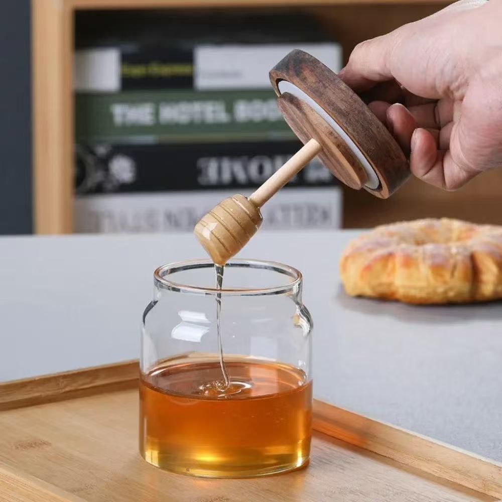 GLASS   HONEY   JAR