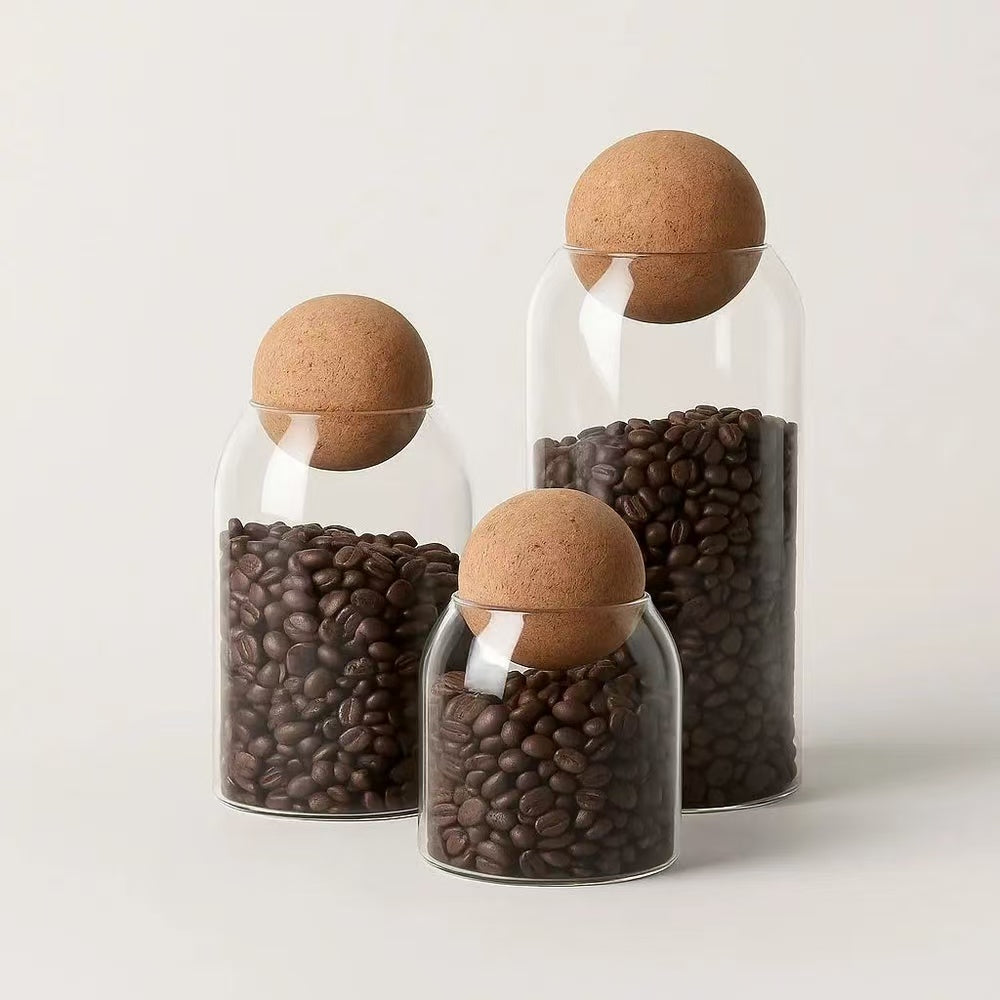 GLASS   STORAGE   JAR   SET